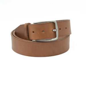Ceinture artisanale en cuir, boucle inox 40mm, Vallée-Sellier