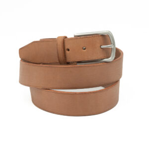 Ceinture en cuir, boucle Inox, 35 mm, cousu main, sur mesure-Vallée-Sellier