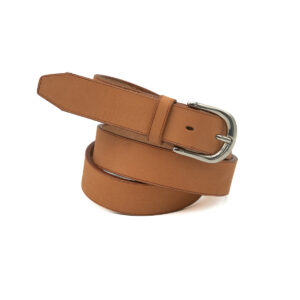 Ceinture artisanale en cuir 30 mm, boucle laiton nickelé-Vallée-Sellier