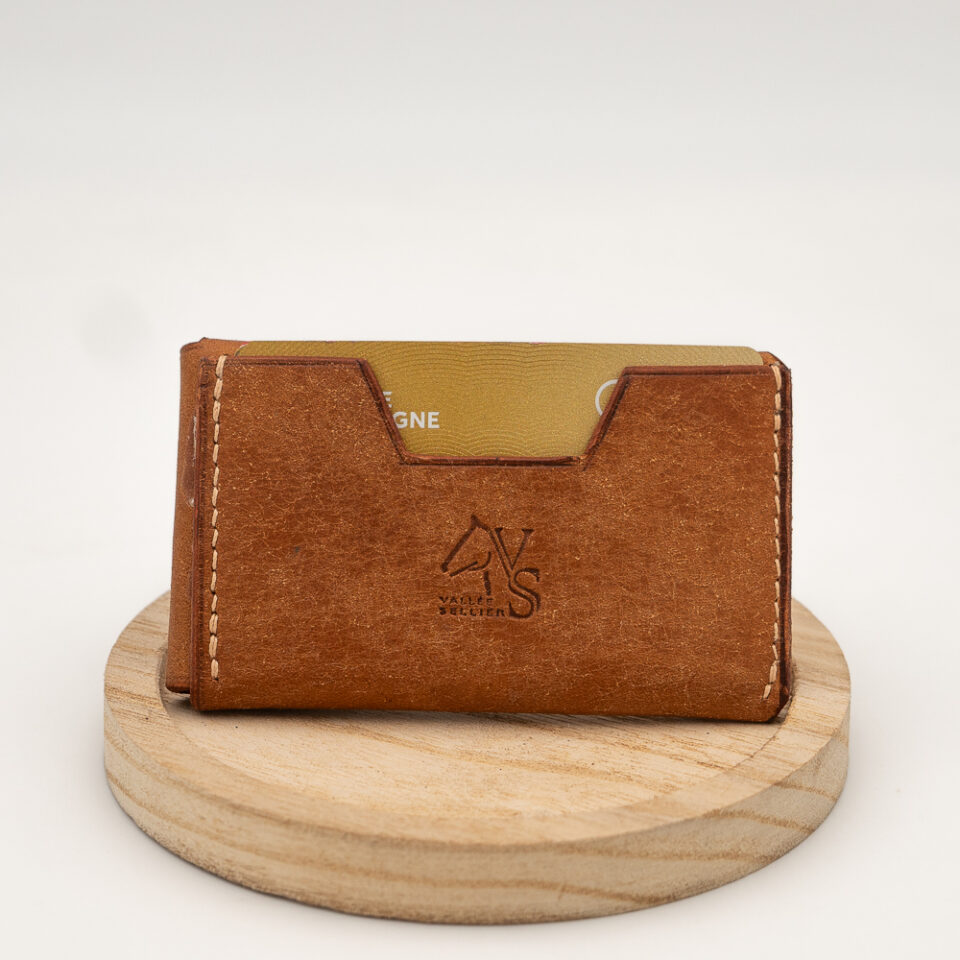 Porte carte Cuir cousu main Le Baroudeur