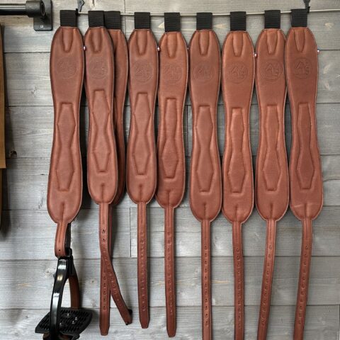 Étrivières Plates confort Marron.