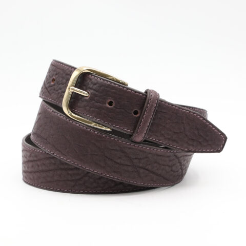 Ceinture Phaéton 40 mm en cuir de Taureau Lourd Ebène
