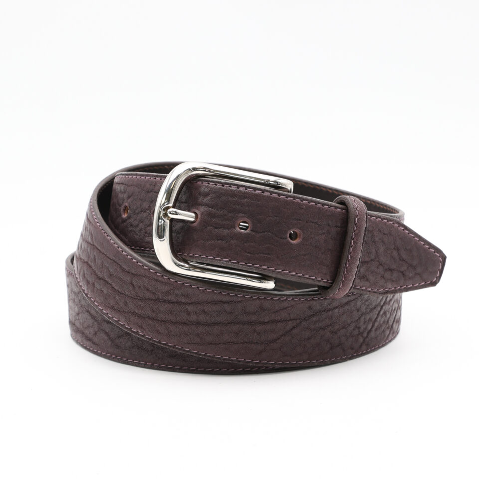 Ceinture Tilbury 40 mm en cuir de Taureau Lourd Ebène