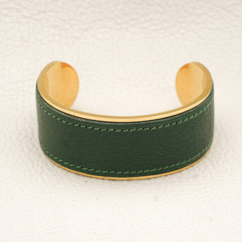 Bracelet Manchette 25 mm Plaqué Or 24 carats