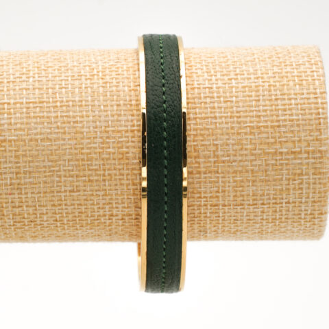 Bracelet Manchette 10 mm Plaqué Or 24 carats